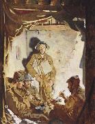 Sir William Orpen Soldiers Resting at the Front painting